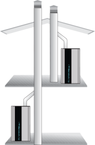 CentroPelet ZVB 16-32kW Flue gas exhaust