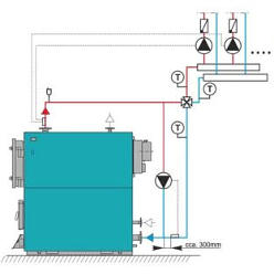 Connection to the heating system