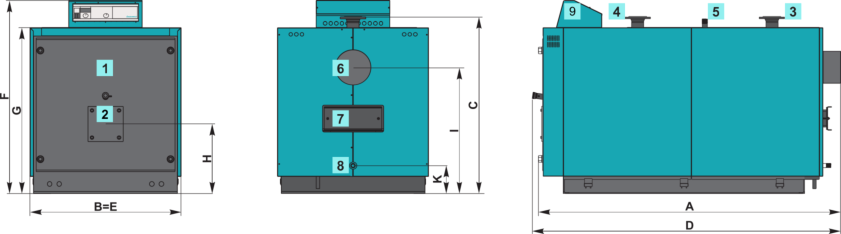 Oil and Gas boilers EKO-CUP S3 (125-600kW) PRODUCT CHARACTERISTICS