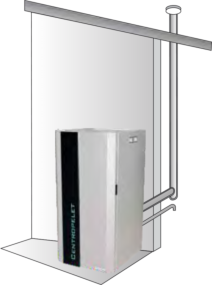entroPelet ZVB 16-32kW Flue gas exhaust