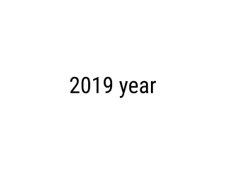 2019 year